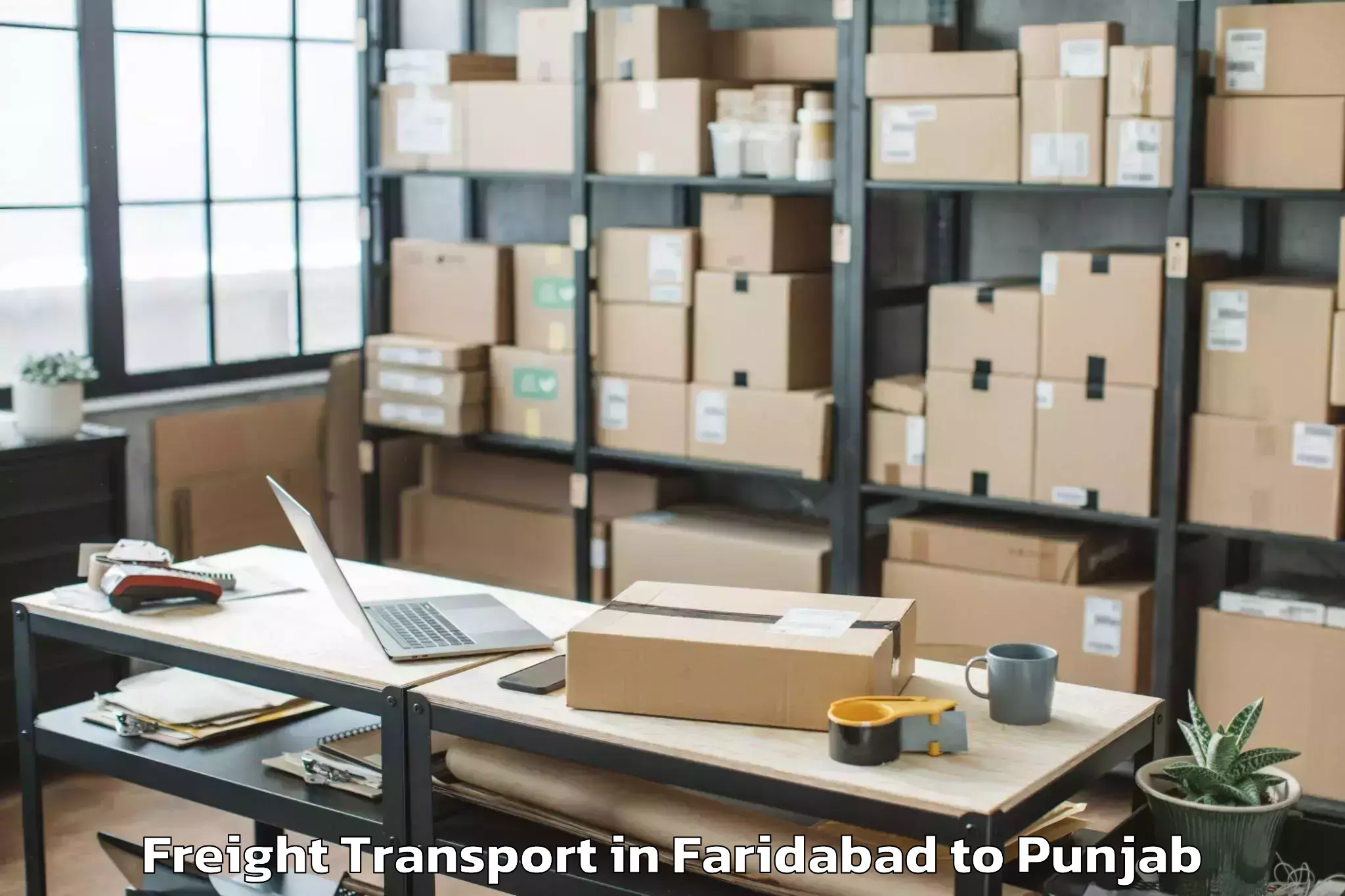 Book Faridabad to Dhilwan Freight Transport